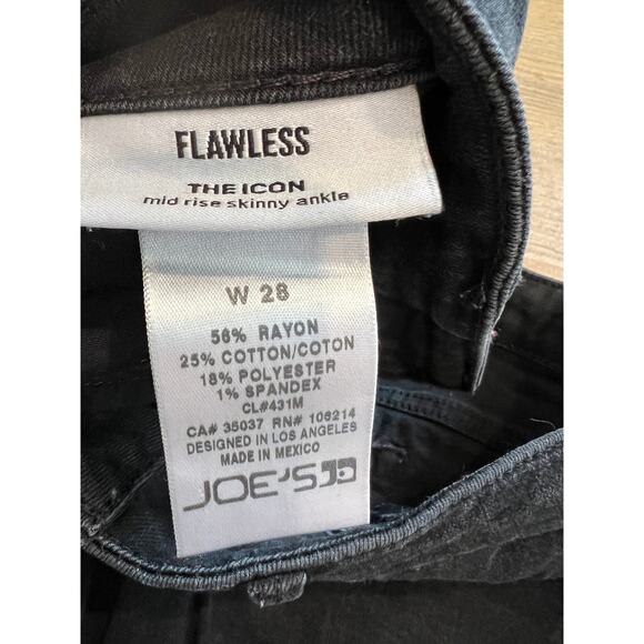 Joes Jeans Flawless The Icon Destroyed Denim jeans Black 28 - Picture 7 of 8